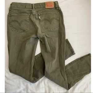 Levi Strauss Super Skinny Jeans -army green